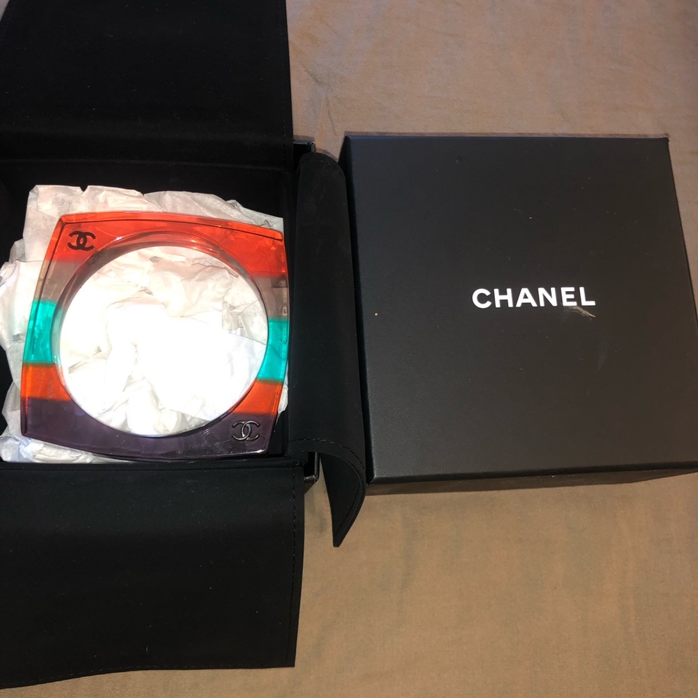 Chanel Multicolor Lucite Square Bracelet
